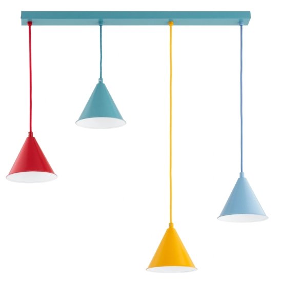 Lampa wisząca Olimp czarna złota 4xE14 63357 ALFA