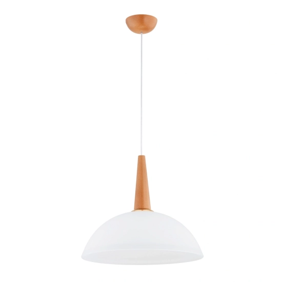 Lampa wisząca GRAS DREWNIANA 1xE27 61384 ALFA