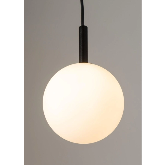 Lampa wisząca kula mleczna czarna Sigma Lighting GAMA 1 33404GAMA 1 33405