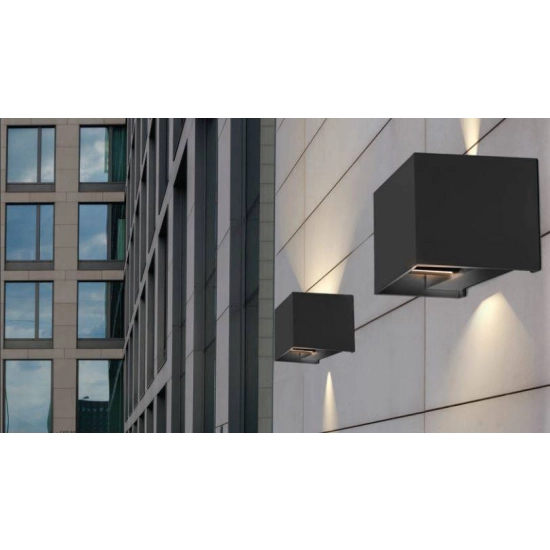 Gambino (black) AZ4148 LED 2x 3W 500lm 3000K IP54 ALUMINIUM AZZARDO