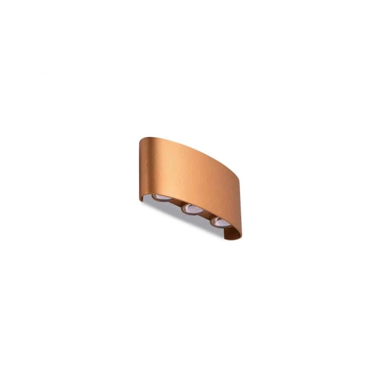 Kinkiet Ginna 3 (gold) LED 6W 500lm 3000K IP54 ALUMINIUM AZ3485 AZZARDO