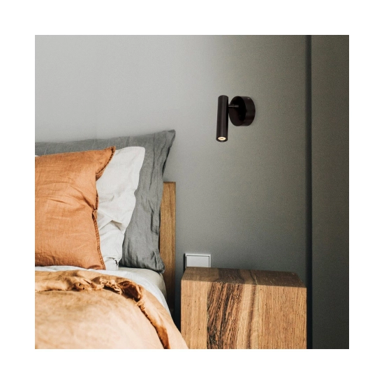 H48-B HOTEL SCONCE LED 3W 3000K METAL - ALUMINIUM BLACK Zambelis Lights