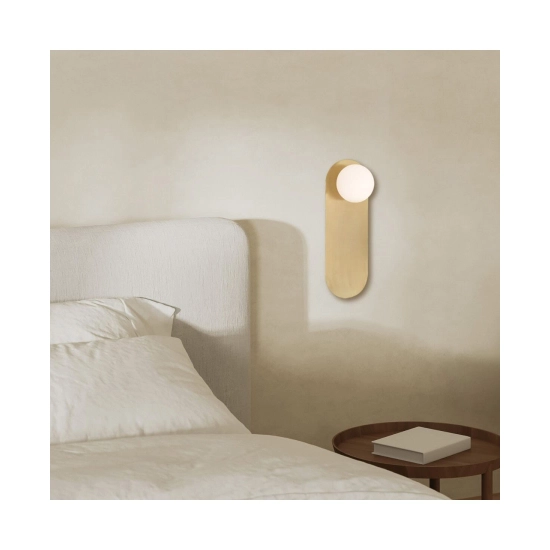 H64 BEDROOM SCONCE 1XG9 GOLD MAT Zambelis Lights