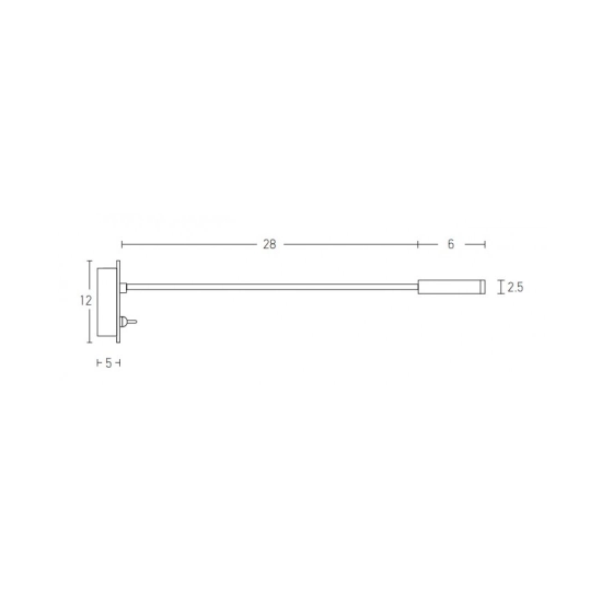H69 RECESSED READING LAMP LED 3W 3000K BLACK Zambelis Lights