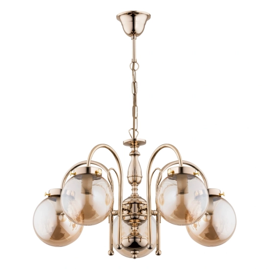 Lampa wisząca HERO ZŁOTA 5xE14 28275 ALFA