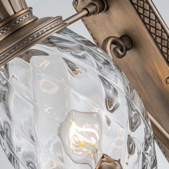 Średnia latarnia naścienna Plantation – 1 źródło światła – Oksydowany brąz HK-PLANTATION-M-BU Elstead Lighting