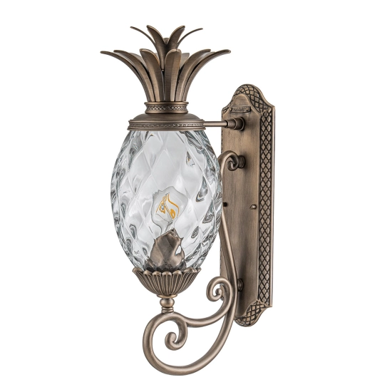 Średnia latarnia naścienna Plantation – 1 źródło światła – Oksydowany brąz HK-PLANTATION-M-BU Elstead Lighting