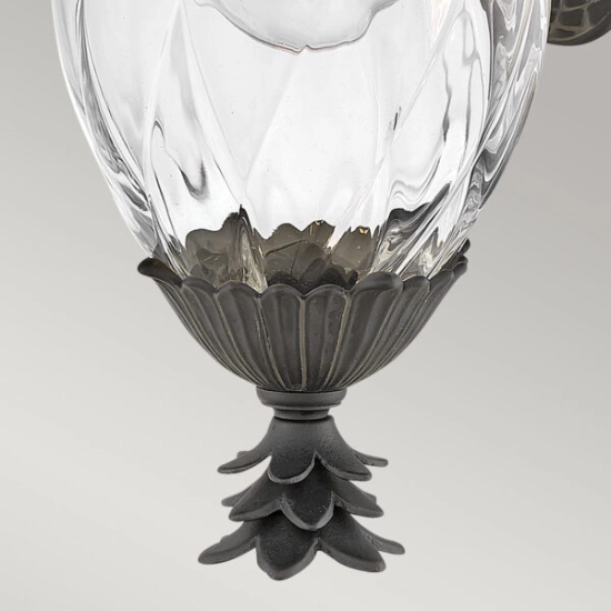 Mała latarnia naścienna Plantation – 1 źródło światła – Czarna HK-PLANTATION-S-MB Elstead Lighting