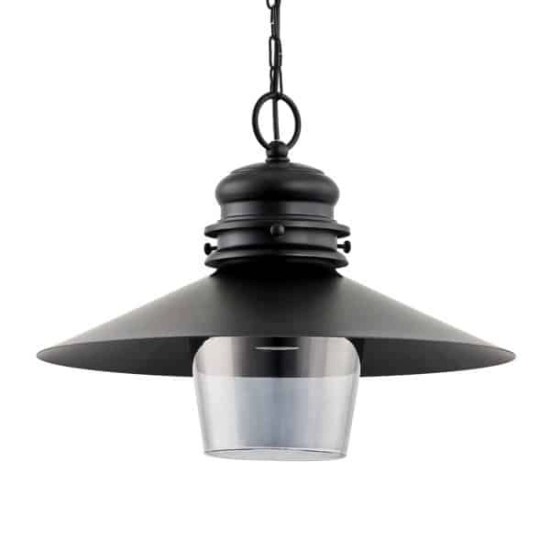 Lampa wisząca loftowa zwis HOLLY czarna śr. 40cm 60327 ALFA