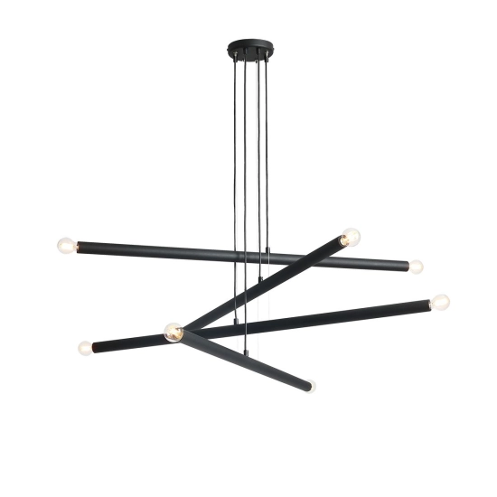 LAMPA WISZĄCA TUBO 8 CZARNY 1072P1 ALDEX - zdjęcie produktu