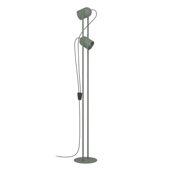 TILSTON Lampa podłogowa 2xE14 Zielona 44137 EGLO