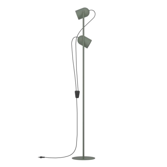 TILSTON Lampa podłogowa 2xE14 Zielona 44137 EGLO