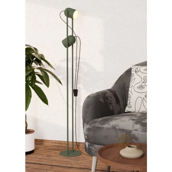 TILSTON Lampa podłogowa 2xE14 Zielona 44137 EGLO