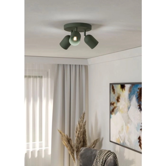 TILSTON Spot 3XE14 Zielony IP20 / Lampa sufitowa 44134 EGLO