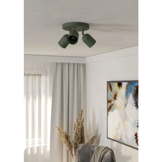 TILSTON Spot 3XE14 Zielony IP20 / Lampa sufitowa 44134 EGLO