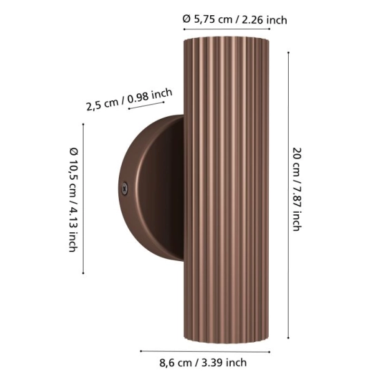 PORTILLO lampa ścienna 902036 EGLO