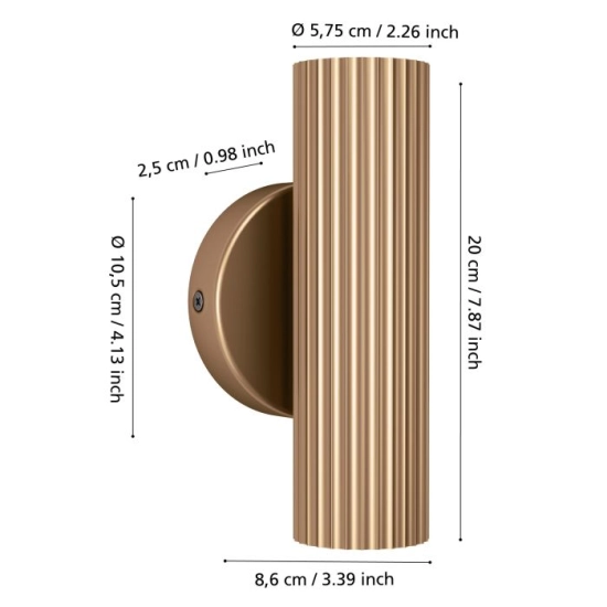 PORTILLO lampa ścienna 902034 EGLO
