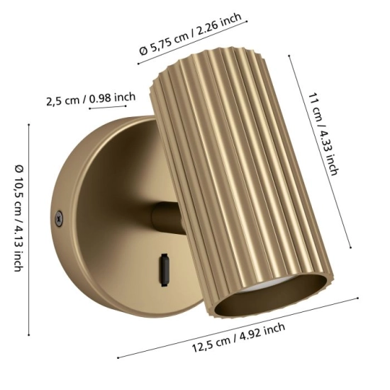 PORTILLO lampa ścienna 902033 EGLO