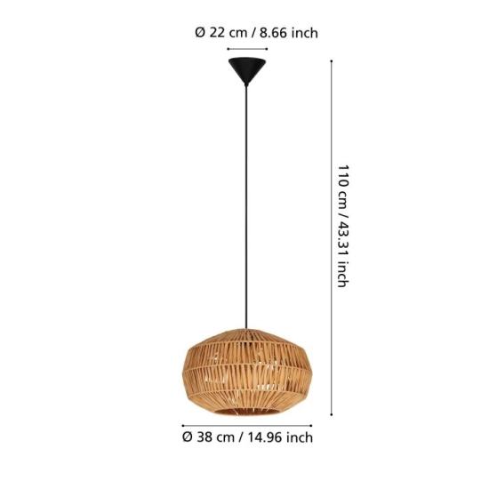 SHELDON Lampa wisząca 44143 EGLO