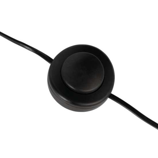 SHELDON Lampa podłogowa E27 czarny/naturalny 44146 EGLO