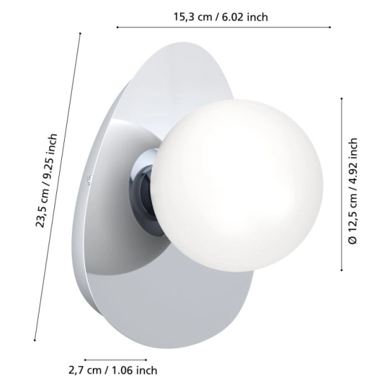 CASTROVIDO lampa ścienna 902095 EGLO
