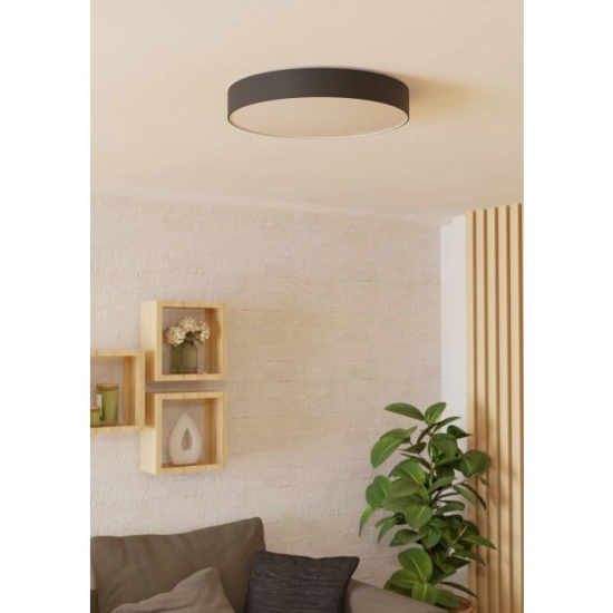 GALLIZZI-Z oprawa sufitowa LED RGB/CCT Plafon 49cm Czarny 901904 EGLO