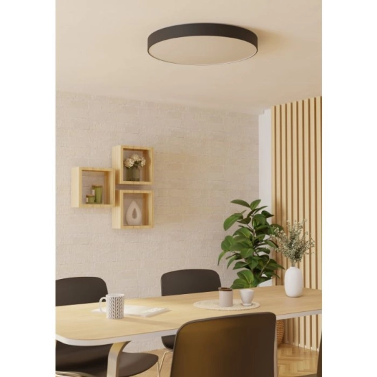 GALLIZZI-Z oprawa sufitowa LED RGB/CCT Plafon 69cm Czarny 901905 EGLO