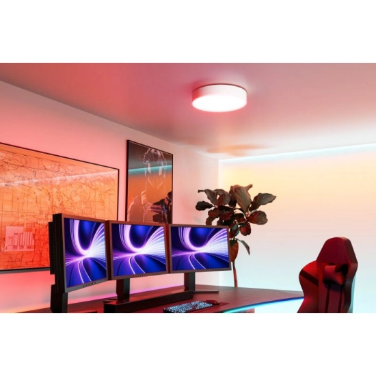 GALLIZZI-Z oprawa sufitowa LED RGB/CCT Plafon 39cm Biały 901906 EGLO