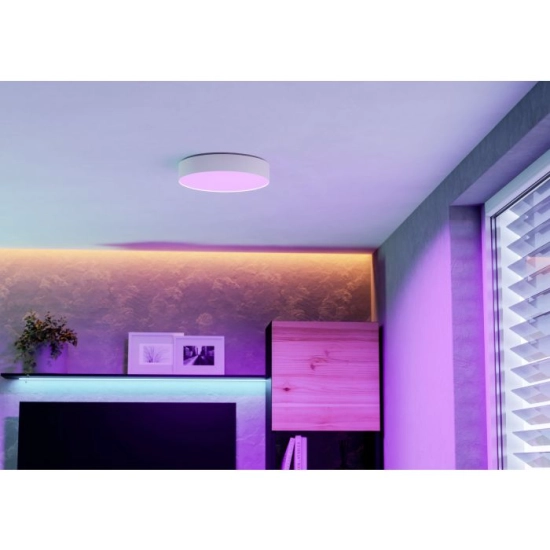 GALLIZZI-Z oprawa sufitowa LED RGB/CCT Plafon 39cm Biały 901906 EGLO