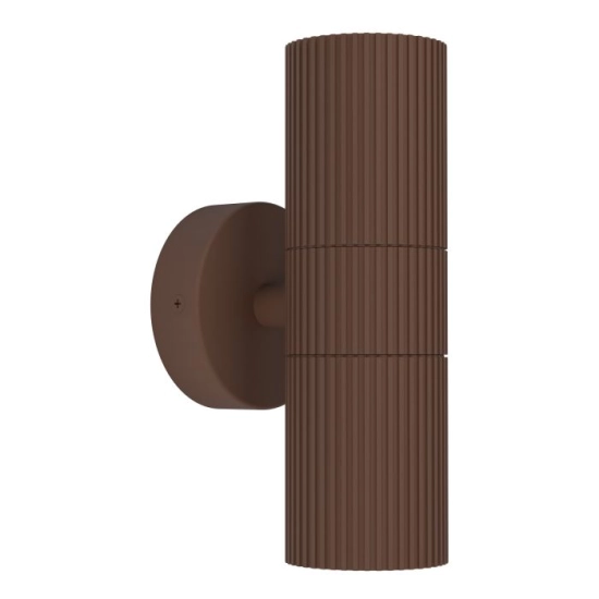 TOMELLOSO lampa ścienna, kinkiet zewnętrzny 2 x GU10 brązowy IP44 902041 EGLO
