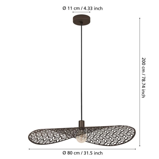 SWABY Lampa wisząca 44167 EGLO