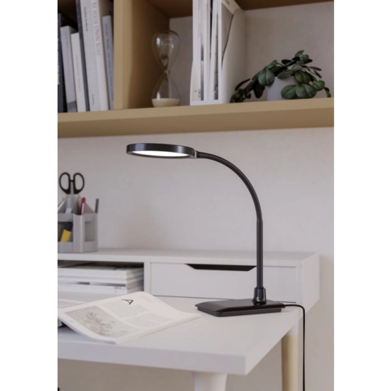 LAURO Lampa biurkowa LED czarna 600lm 2700/4000/6500K 902175 EGLO