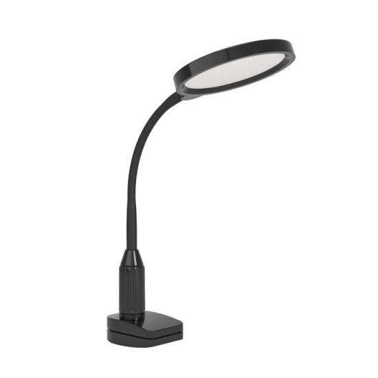 LAURO Lampa biurkowa LED z zaciskiem czarna 600lm 2700/4000/6500K 902174 EGLO