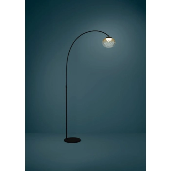 PANTOJA Lampa podłogowa LED Czarna 1100lm 2200-6500K 390486 EGLO
