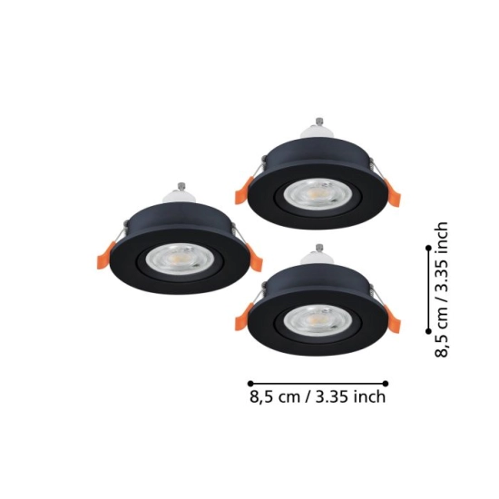 BARRANCO 3x GU10 4000K IP44 oprawa do zabudowy 902251 EGLO