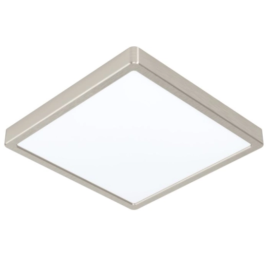 FUEVA 6-Z Plafon LED 17,8W RGB+TW IP44 nikiel mat kwadratowy / oprawa natynkowa 901422 EGLO