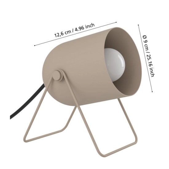 TILSTON Lampa stołowa E14 Piaskowa 44165 EGLO