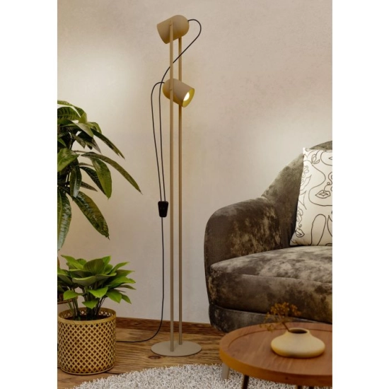 TILSTON Lampa podłogowa 2xE14 Piaskowa 44166 EGLO