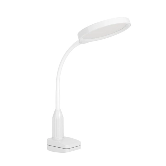 LAURO Lampa biurkowa LED z zaciskiem biała 600lm 2700/4000/6500K 902177 EGLO