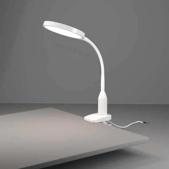 LAURO Lampa biurkowa LED z zaciskiem biała 600lm 2700/4000/6500K 902177 EGLO