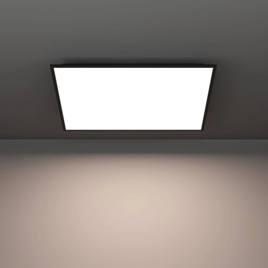 MORADILLO Plafon LED 59,5 cm czarny kwadratowy oprawa sufitowa 902371 EGLO
