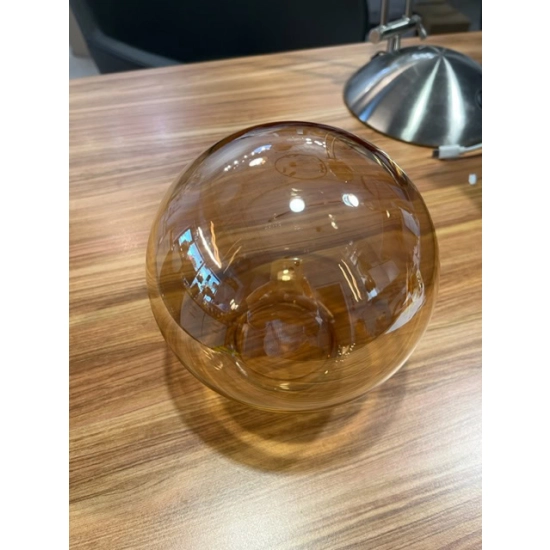 Klosz KULA Bursztynowy do Lampy Transformers zamknięta średnica 13,5cm ALFA - zdjęcie produktu