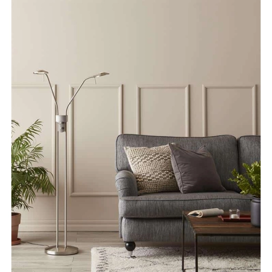 kinkiecik.pl Lampa podłogowa stal 2L HUDSON 105583 Markslojd