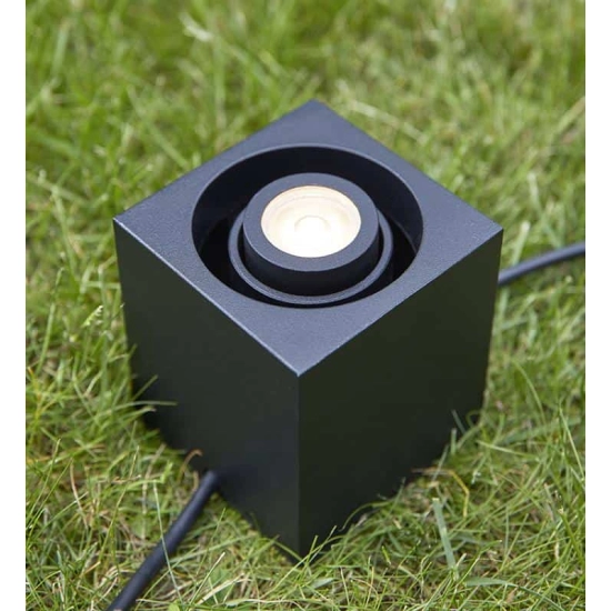 kinkiecik.pl Lampa stojąca Spot Kwadrat czarny GARDEN 24 107287 Markslojd