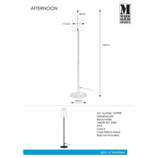 kinkiecik.pl Lampa stojąca duża IP44 AFTERNOON 107998 Markslojd