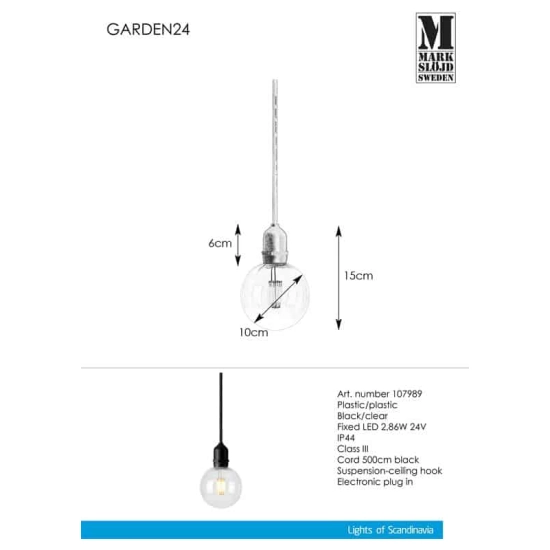 kinkiecik.pl Lampa wisząca GARDEN 24 107989 Markslojd