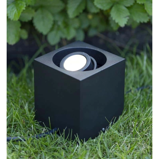 kinkiecik.pl Lampa stojąca Spot Kwadrat czarny GARDEN 24 107287 Markslojd