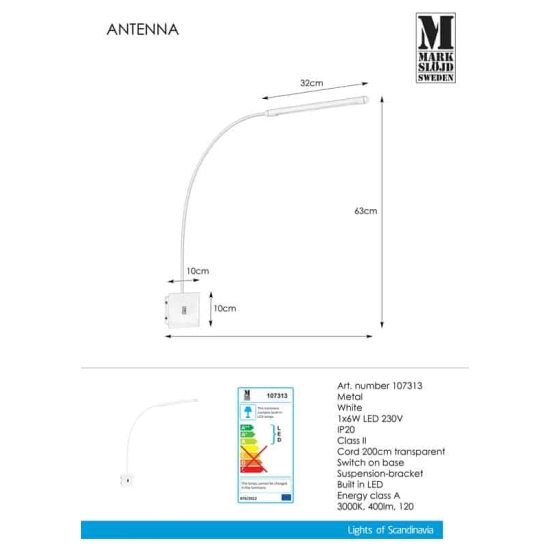 Kinkiet ANTENNA 107313 Markslojd