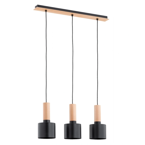 Lampa wisząca KASTEL DREWNIANA 3xE27 62327 ALFA
