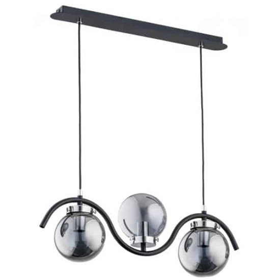 kinkiecik.pl Nowoczesna lampa wisząca KORDA CHROM OP. 3 PŁ 62152 ALFA